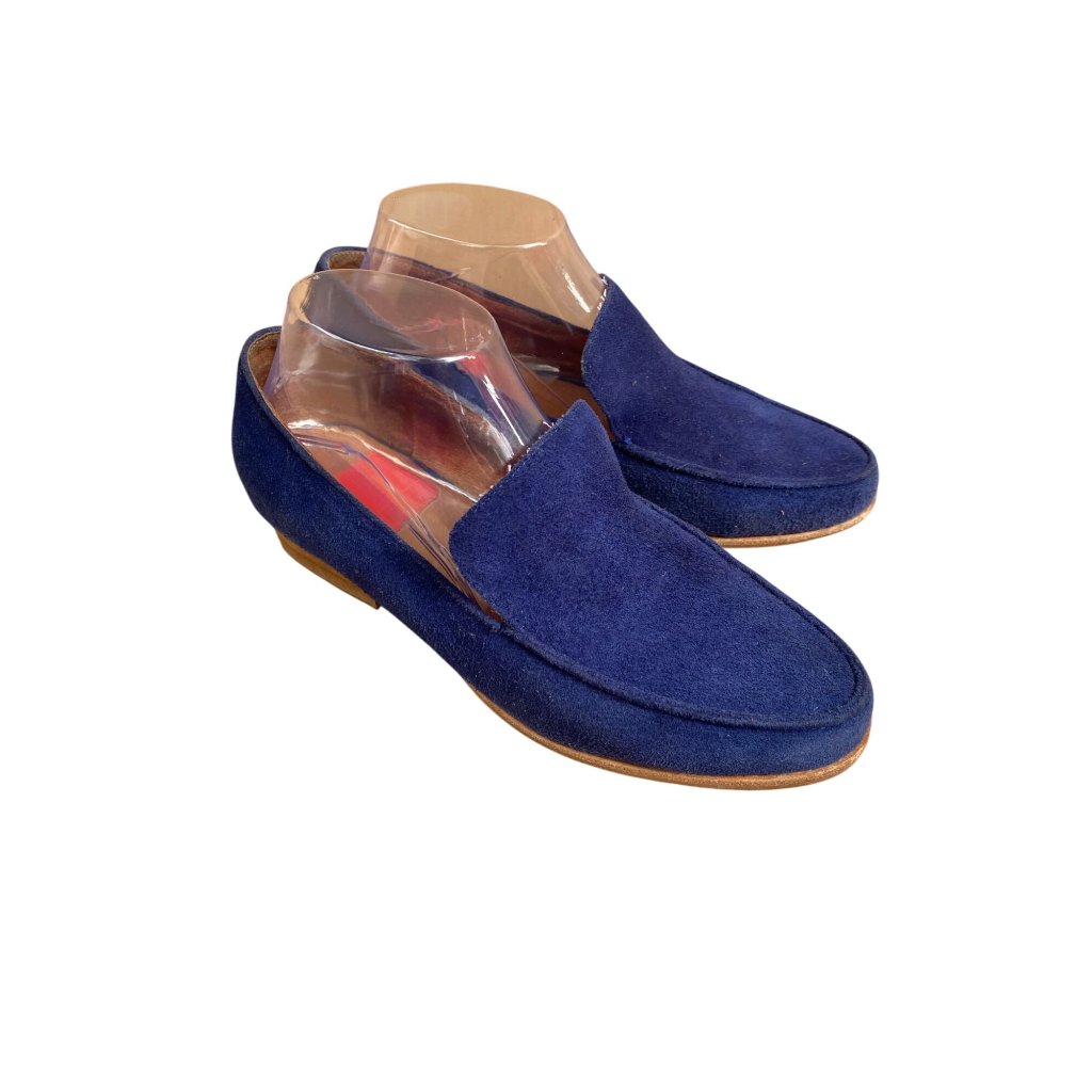 Zoe Kratzmann Womens Blue Suede Loafers Size 38 Slip On Us 7.5 Artsy Elegant — image 2 of 8
